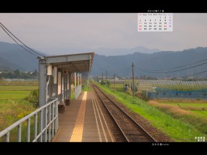2012年11月通常壁紙若桜鉄道1徳丸駅
