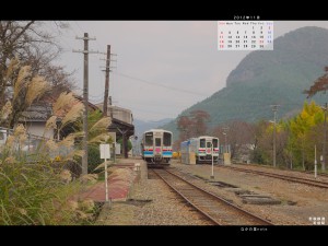 2012年11月通常壁紙若桜鉄道3若桜駅