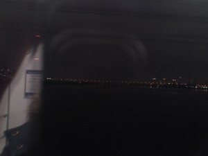 なんば線淀川橋梁から大阪夜景